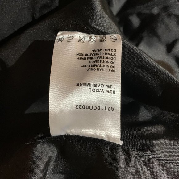 Gentle Herd Black Wool-Cashmere Coat - Picture 2 of 6